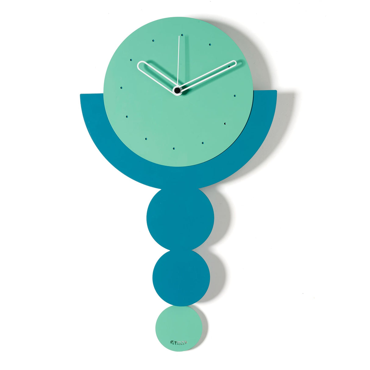 ARTI & MESTIERI Orologio a Pendolo Trilogy Verde Acqua Blu Oltremare Verde Acqua 49,5x29cm