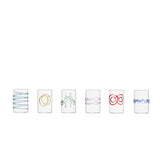 ICHENDORF Decò Arlecchino Set 6 Bicchieri da Liquore 100ml Vetro Borosilicato