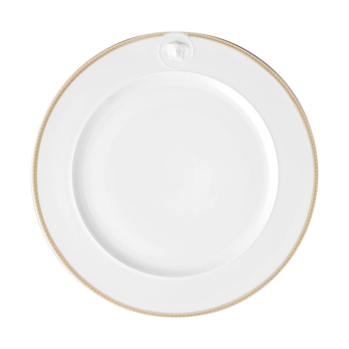 VERSACE Medaillon Meandre d'Or Piatto Segnaposto 30cm con Rilievo Porcellana