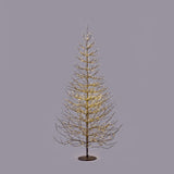 EDG Enzo De Gasperi Faggio Rich Albero di Natale con 2690 Microled 210x130cm Nero