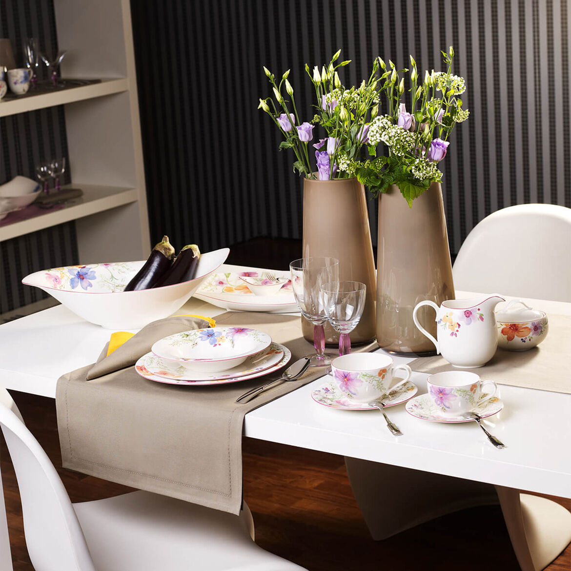 VILLEROY &amp; BOCH Mariefleur Basic Set 6 Pieces Deep Plate 23cm Porcelain
