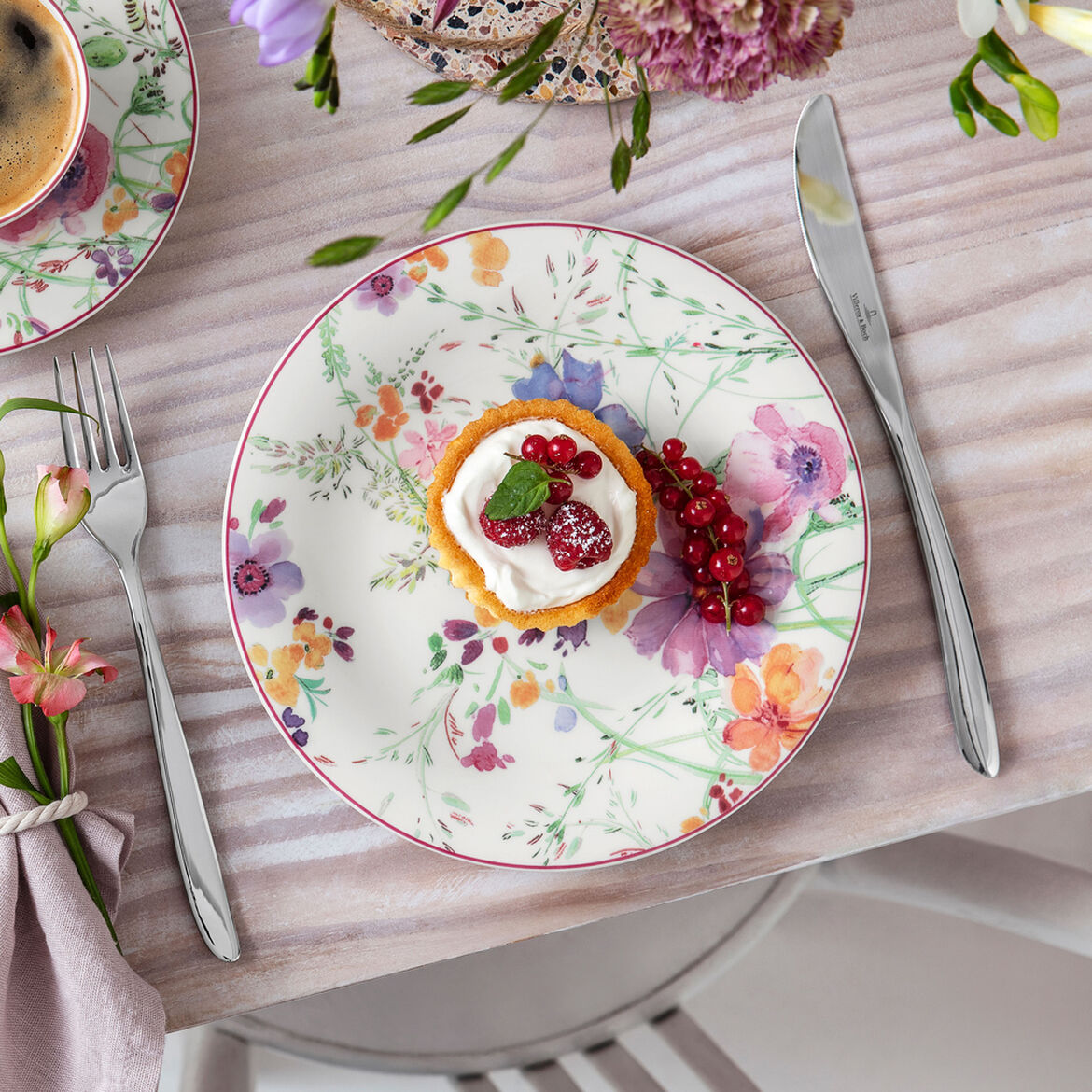 VILLEROY &amp; BOCH Mariefleur Basic Set 6 Pieces Breakfast Plate 21cm 1041002640