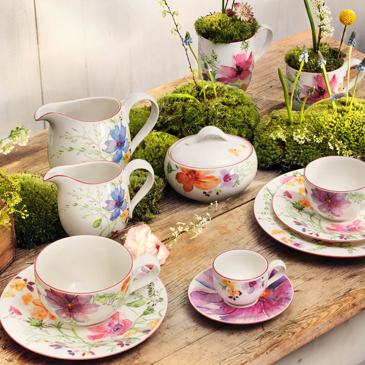 VILLEROY &amp; BOCH - Mariefleur Basic Sugar Bowl 250ml Porcelain