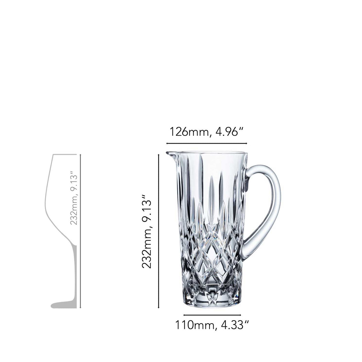 NACHTMANN Brocca Caraffa Brocca Noblesse 1 Litro Cristallo