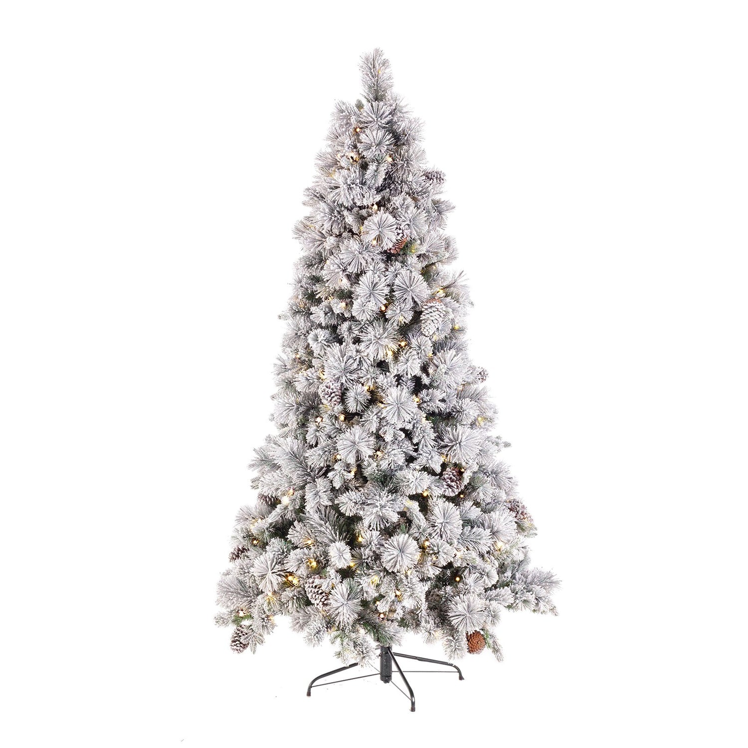 BIZZOTTO Albero di Natale Garlenda Glitter 210cm 300 Led 1564 Rami PE