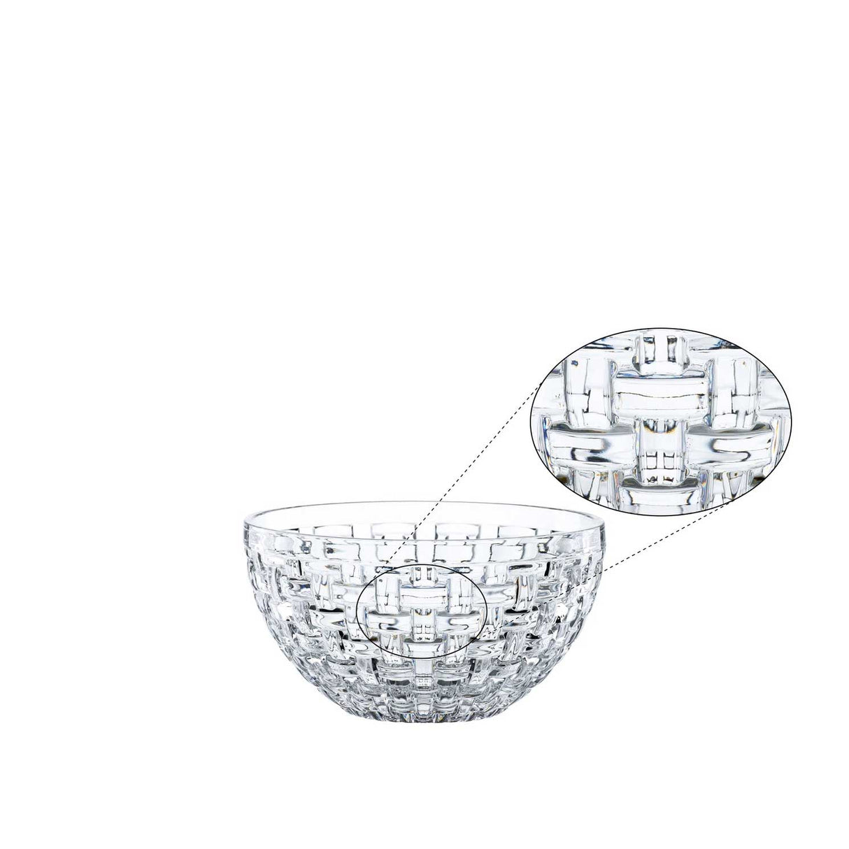 NACHTMANN Ciotola Bossa Nova Set 2 Pezzi 15cm in Cristallo