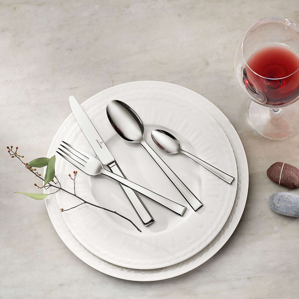VILLEROY & BOCH Victor Servizio Posate Tavola 24 Pezzi Acciaio Inox