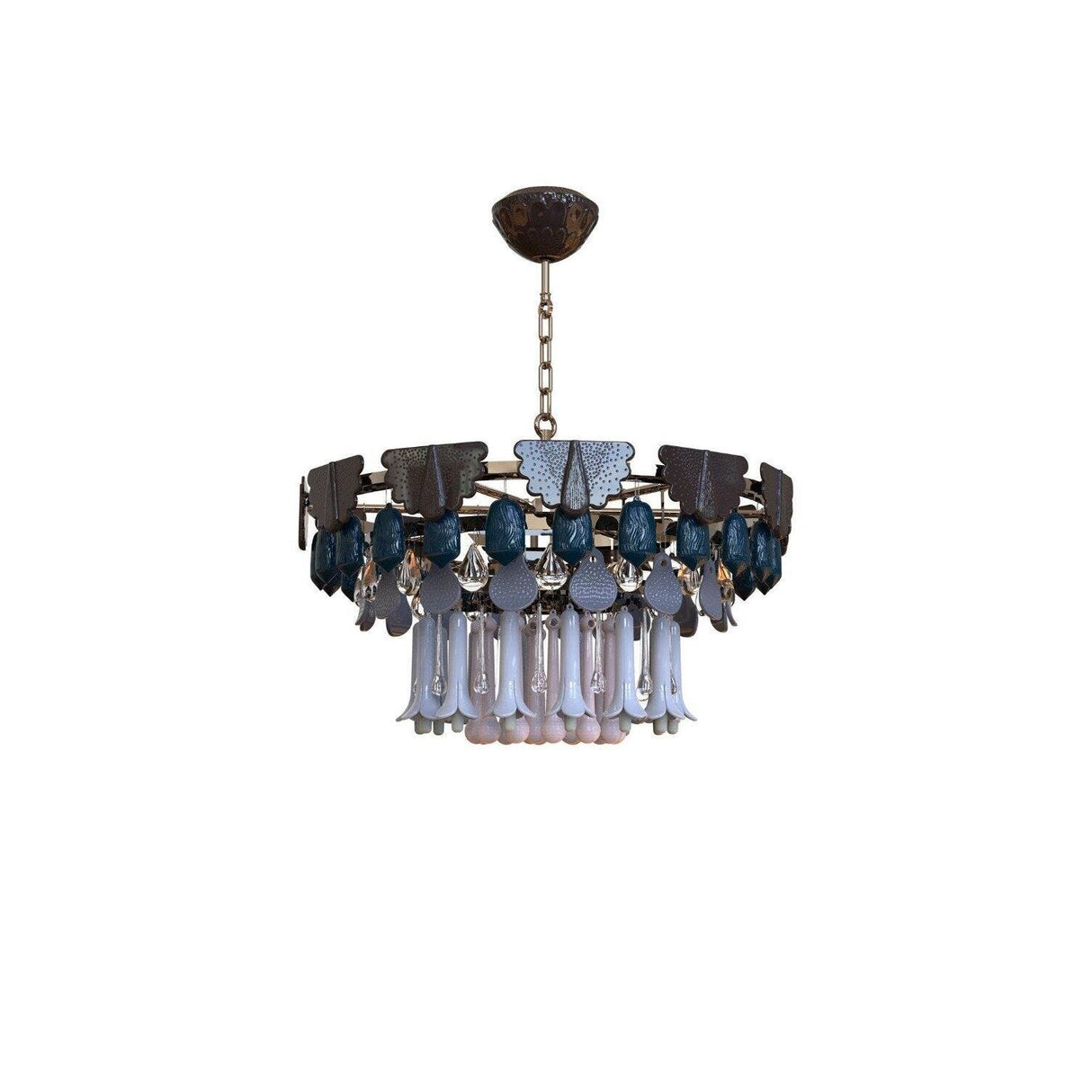 LLADRO' Plafoniera Seasons 70 cm Inverno 48x70cm Porcellana