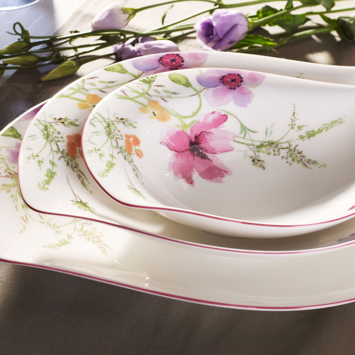 VILLEROY & BOCH Mariefleur Serve & Salad Insalatiera Coppa Ciotola 45x31cm Porcellana