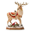 FITZ & FLOYD - Figura Statua Decorazione Renna 38cm Porcellana Natale