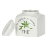 LA PORCELLANA BIANCA Conserva Barattolo Contenitore Te' 500ml Bianco Porcellana