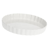 LA PORCELLANA BIANCA Arezzo Teglia Vassoio Crostata 28cm Bianco Porcellana