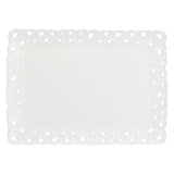 LA PORCELLANA BIANCA Valentino Vassoio Traforato 35x26cm Bianco Porcellana
