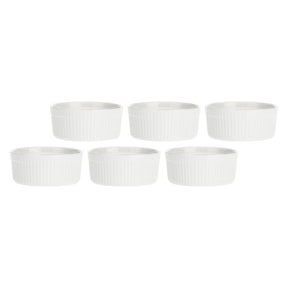 Set 6 Ramequin Arezzo La Porcellana Bianca in porcellana 11,5 cm