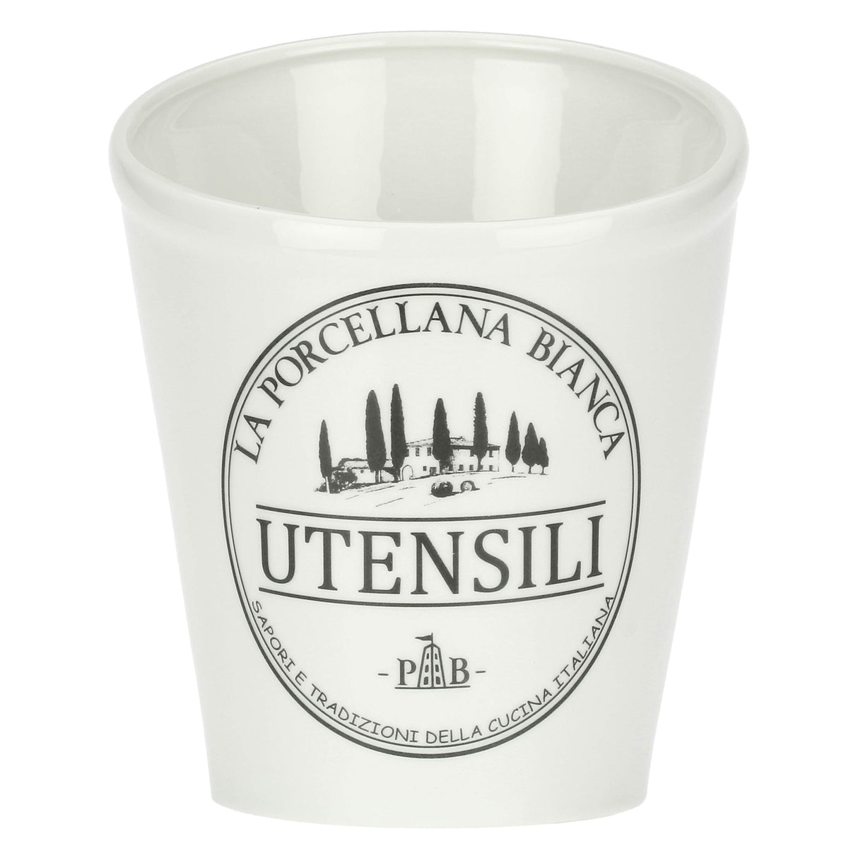 LA PORCELLANA BIANCA Conserva Porta Utensili 18cm Bianco Porcellana