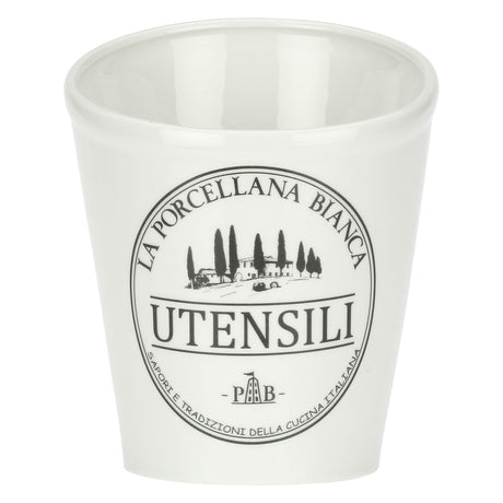 LA PORCELLANA BIANCA Conserva Porta Utensili 18cm Bianco Porcellana