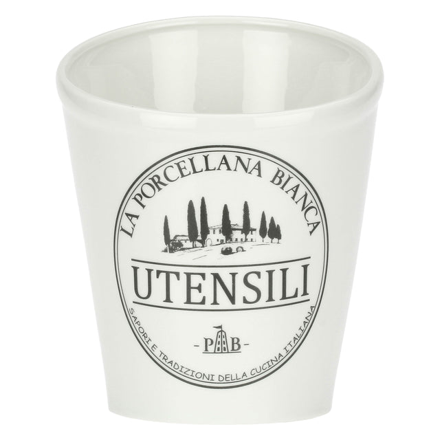 LA PORCELLANA BIANCA Conserva Porta Utensili 18cm Bianco Porcellana