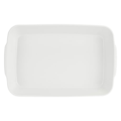 LA PORCELLANA BIANCA Anghiari Teglia Rettangolare Stondata 35x22cm Porcellana
