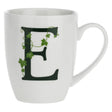 Tazza Mug Lettera E La Porcellana Bianca in porcellana bianca 380 ml