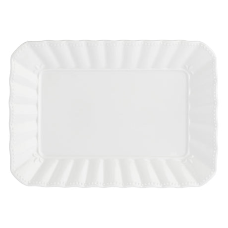 LA PORCELLANA BIANCA Ducale Vassoio Rettangolare 35x26cm Bianco Porcellana
