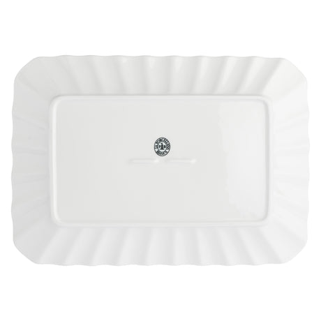 LA PORCELLANA BIANCA Ducale Vassoio Rettangolare 35x26cm Bianco Porcellana