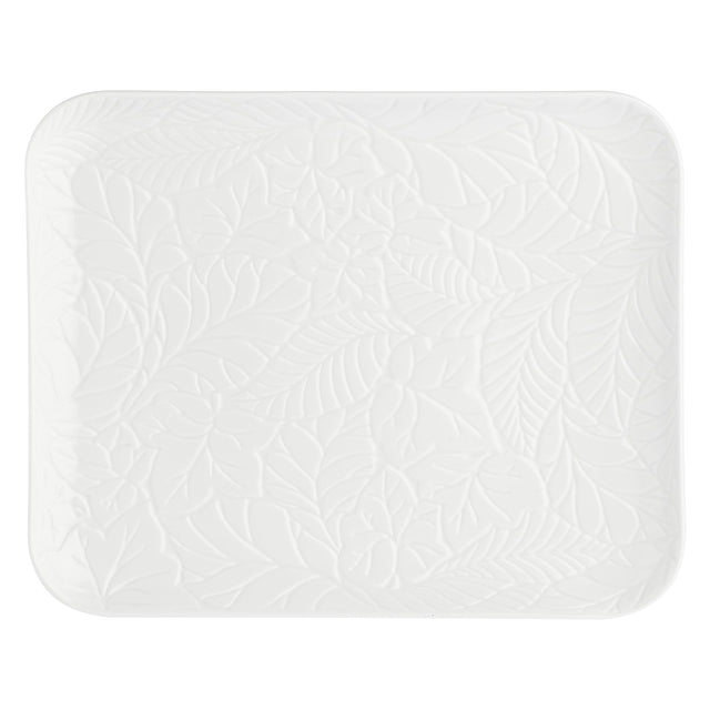 LA PORCELLANA BIANCA Bosco Vassoio Rettangolare 34,5x25cm Bianco