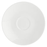 LA PORCELLANA BIANCA Essenziale Tazza Colazione Cappuccino con Piattino 350ml Bianco