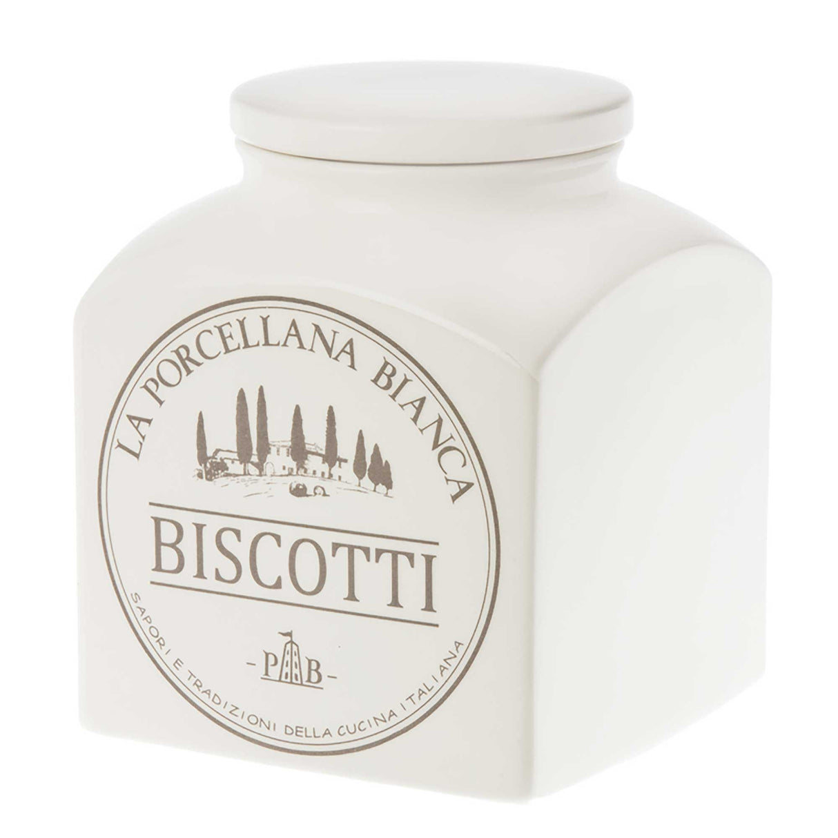LA PORCELLANA BIANCA - Conserva Biscottiera Barattolo Contenitore 3,5L