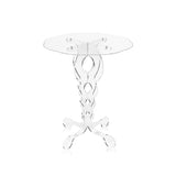 iPLEX Design Arabesco Tavolino da Caffè 50x60cm Trasparente Made in Italy