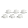 Set 6 tazze caffè Ducale La Porcellana Bianca in porcellana 80ml