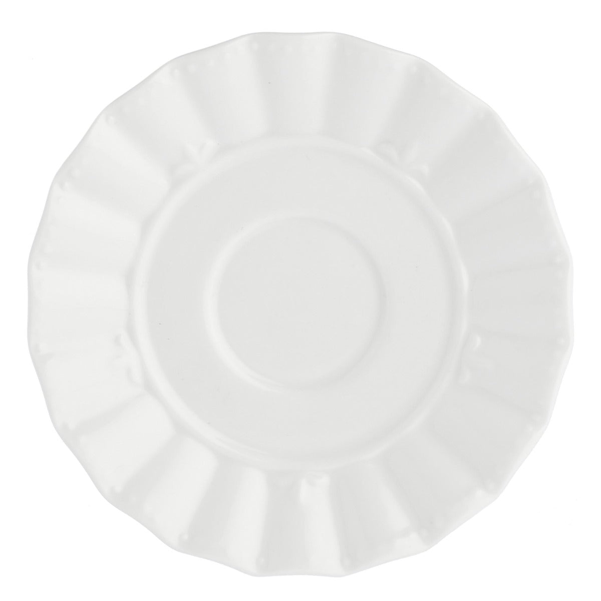 LA PORCELLANA BIANCA Ducale Set 6 Pezzi Tazza Caffè con Piattino 80ml Bianco Porcellana
