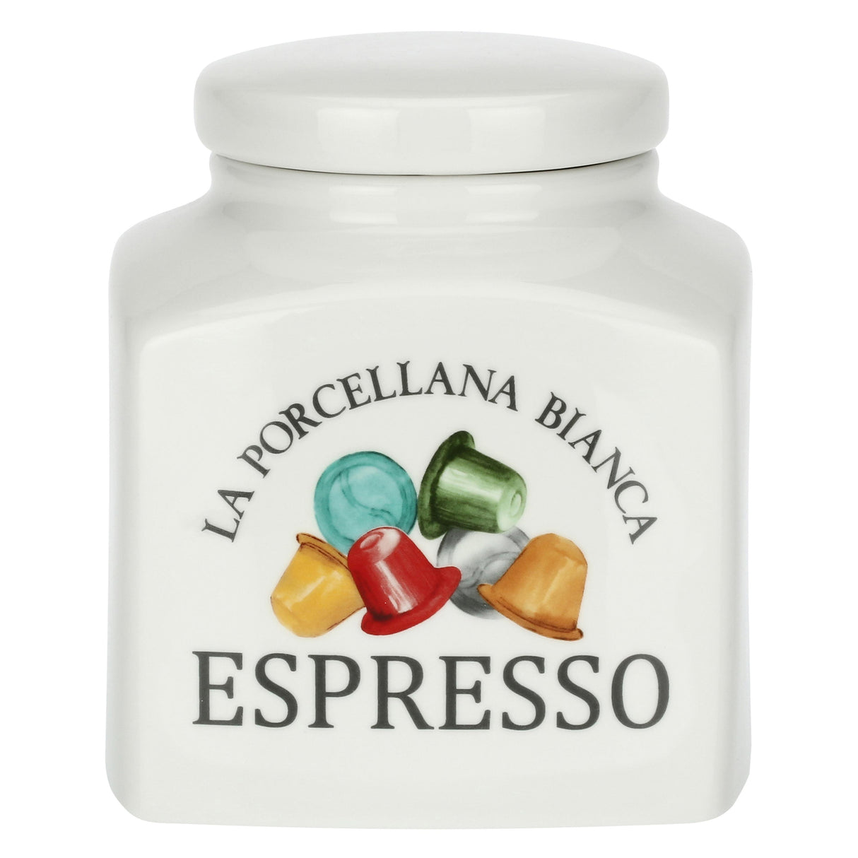 LA PORCELLANA BIANCA Conserva Barattolo Deco Espresso 1,8L porcellana