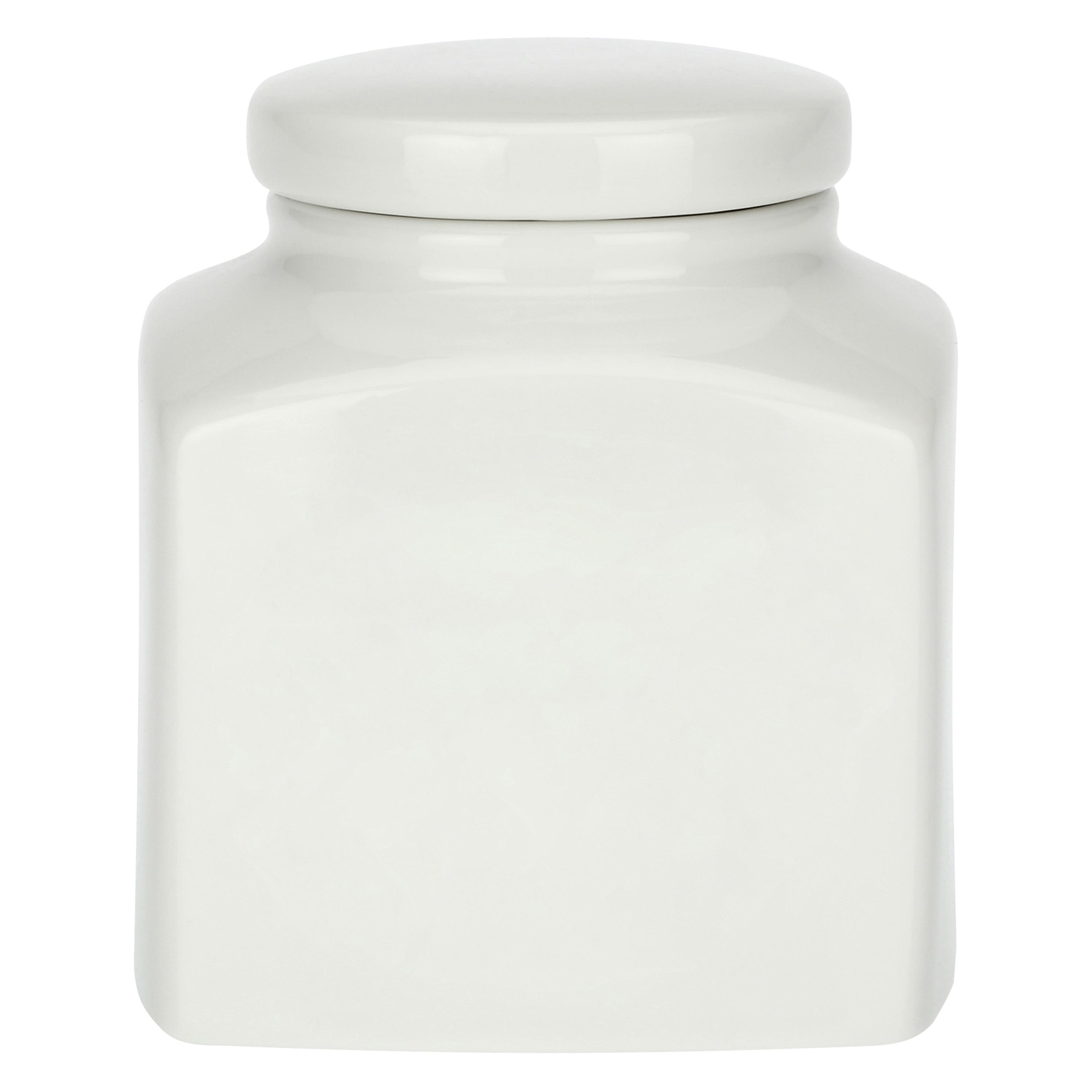 LA PORCELLANA BIANCA Conserva Barattolo Deco Caffè 1,1L Bianco Porcellana