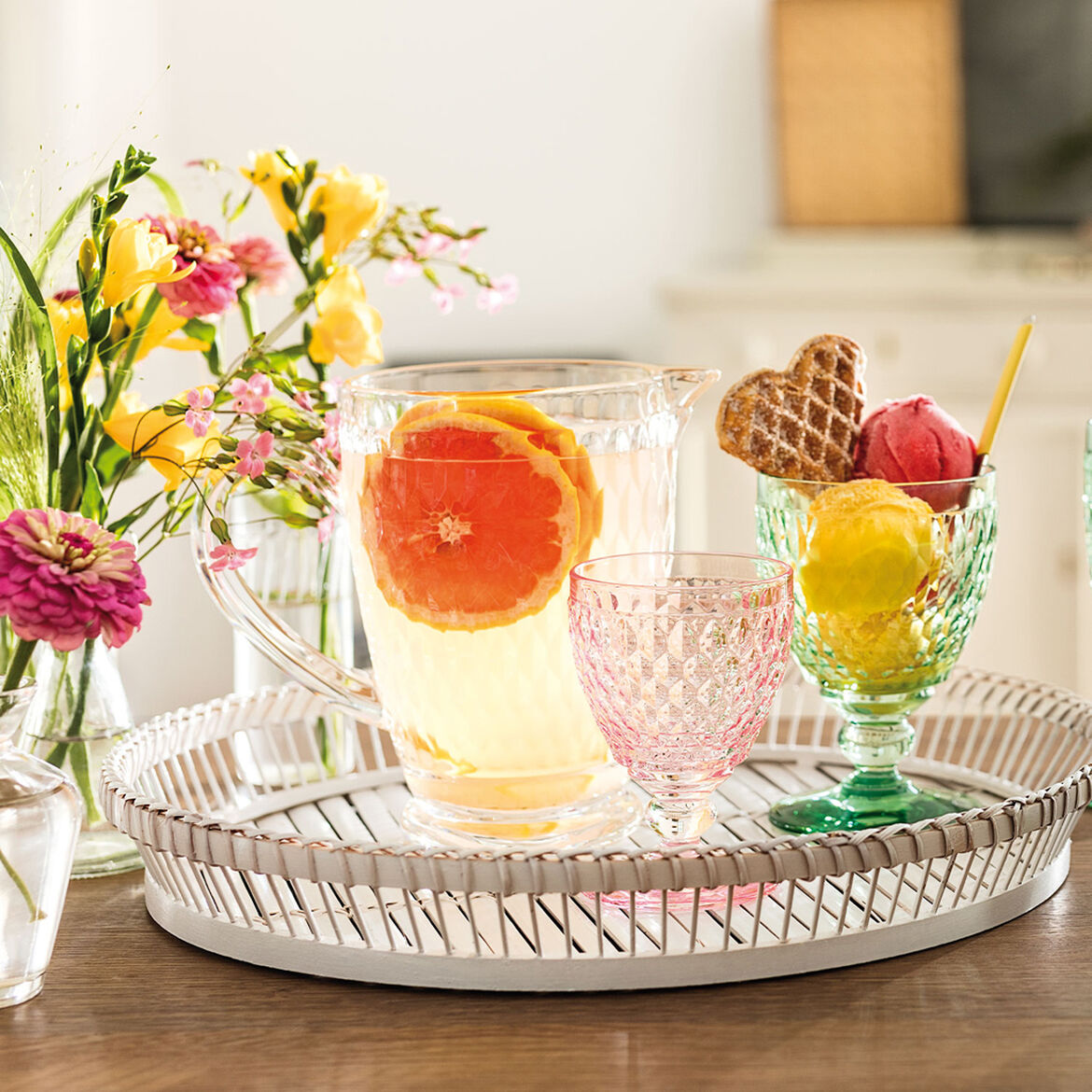 VILLEROY &amp; BOCH Boston Pitcher Carafe 1300ml Transparent Crystal