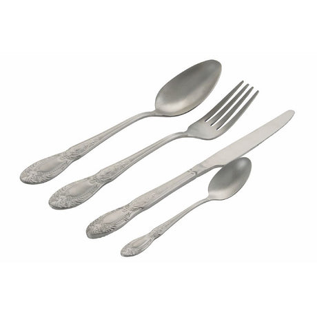 VILLA D'ESTE HOME TIVOLI Wonderland Servizio Tavola Posate Barocco Set 24 Pezzi Acciaio Inox