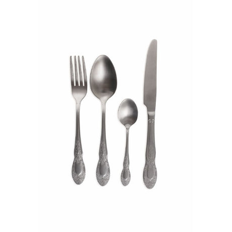 VILLA D'ESTE HOME TIVOLI Wonderland Servizio Tavola Posate Barocco Set 24 Pezzi Acciaio Inox