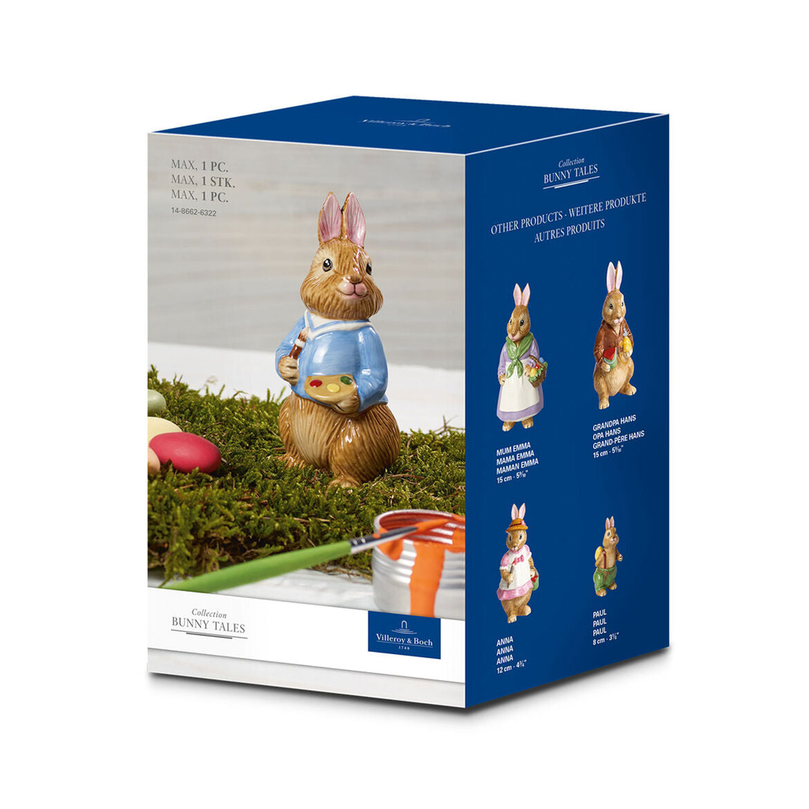 VILLEROY &amp; BOCH - Bunny Tales Max Figura Coniglio 11cm Decorazione Pasquale