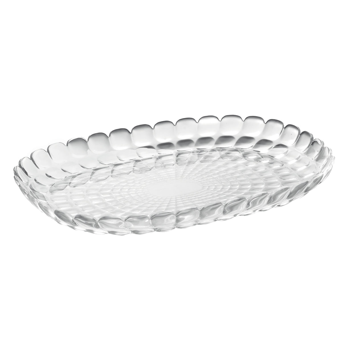 GUZZINI Tiffany Vassoio a Servire Grande Trasparente 45x31cm