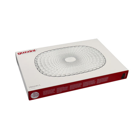 GUZZINI Tiffany Vassoio a Servire Grande Trasparente 45x31cm