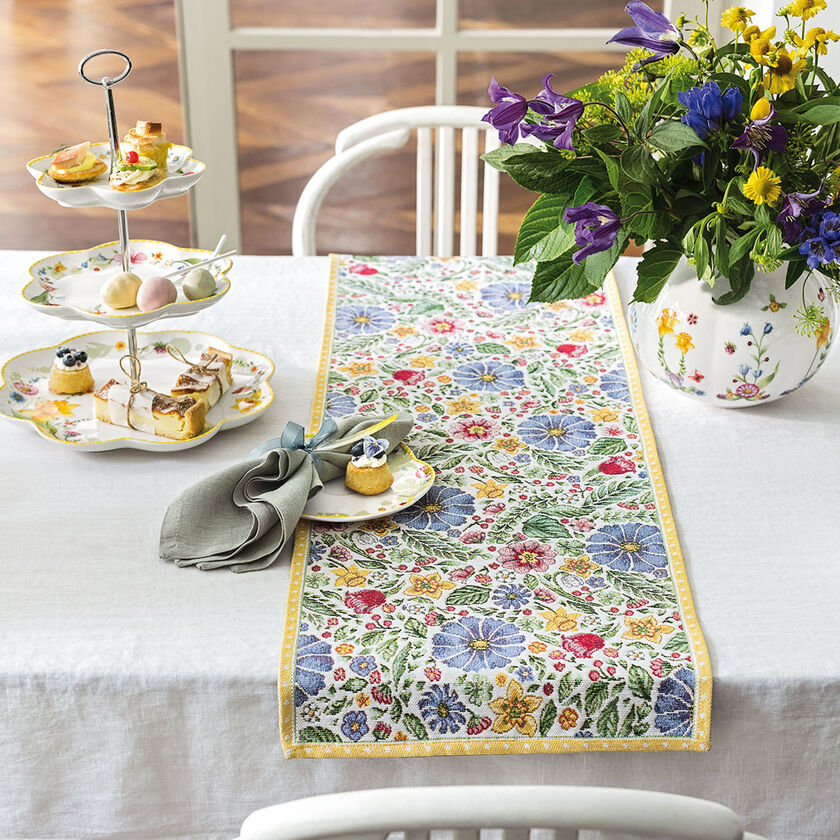 VILLEROY & BOCH Spring Awakening Runner L 32x96cm Cotone Gobelin