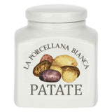 LA PORCELLANA BIANCA Conserva Barattolo Patate 20cm Deco Bianco Porcellana