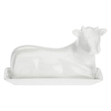 Burriera Mucca La Porcellana Bianca in porcellana bianca 19x11 cm
