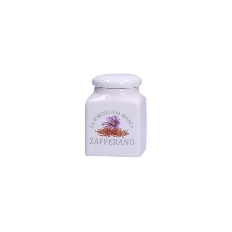 LA PORCELLANA BIANCA - Conserva Barattolo Zafferano Contenitore 175ml