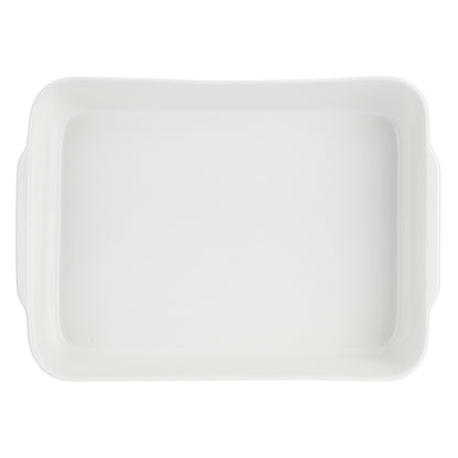 LA PORCELLANA BIANCA Anghiari Teglia da Forno Lasagne 25x35cm Bianco Porcellana