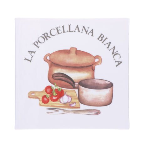 LA PORCELLANA BIANCA - Conserva Sottopentola Deco Quadrato 18cm P0126SQ18D