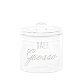 SIMPLE DAY Barter Coarse Salt Container 12x13cm Glass