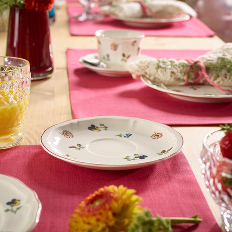 VILLEROY & BOCH Petite Fleur Piattino per Tazza Caffè Colazione 17cm Porcellana