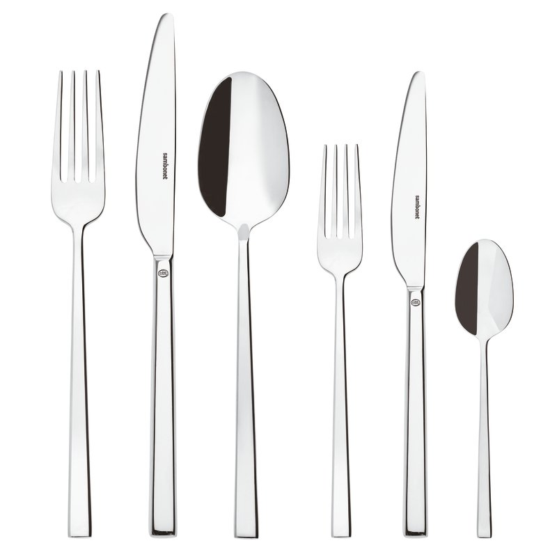 SAMBONET Rock Servizio Tavola Posate 36 Pezzi Acciaio Inox