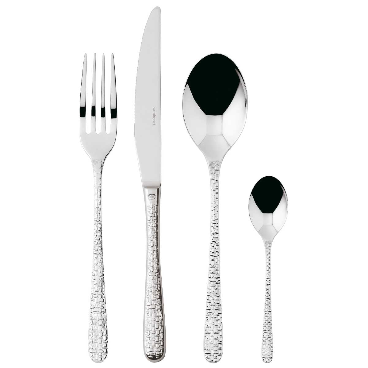 SAMBONET - Venezia Posate 24 Pezzi Servizio Tavola Acciaio Inox