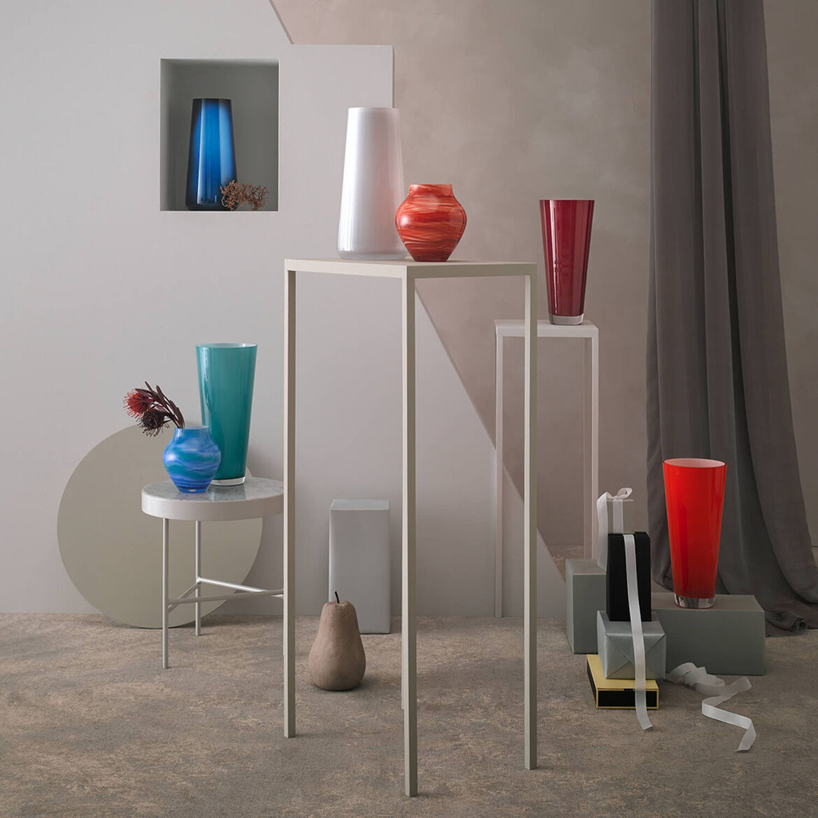 VILLEROY & BOCH - Numa Vaso Arctic Breeze 34cm Bianco Vetro